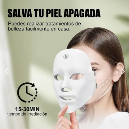 Máscara LED Facial 7 Colores – Rejuvenecimiento y Cuidado de la Piel