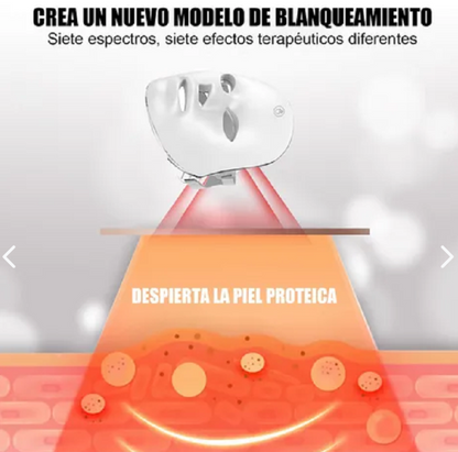 Máscara LED Facial 7 Colores – Rejuvenecimiento y Cuidado de la Piel